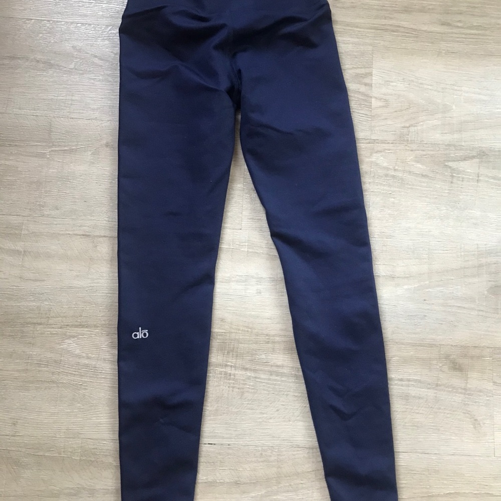 ALO yoga navy blue leggings